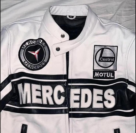 Mercedes Leather Jacket – LUFERS F1 Edition