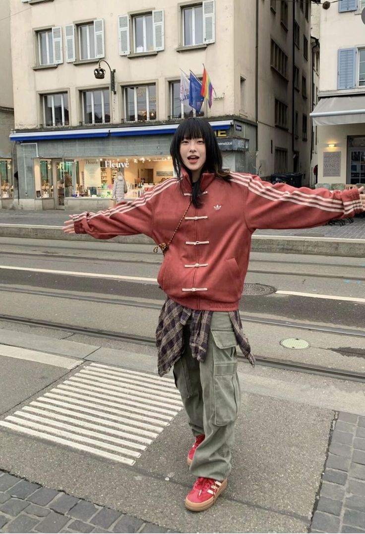 CNY-Inspired Premium Red Suede Streetwear Jacket - LUFERS