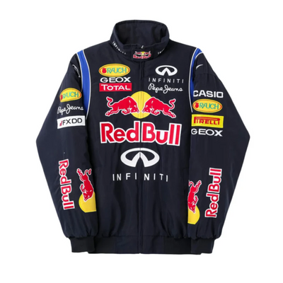 Red Bull Racing Jacket – NAVY BLUE | Embroidered | LUFERS® F1 Edition