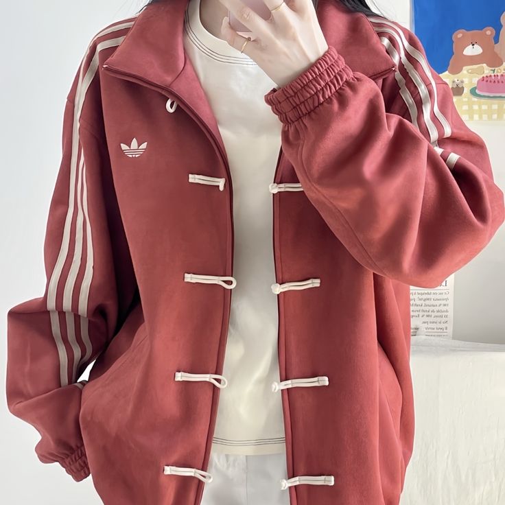 CNY-Inspired Premium Red Suede Streetwear Jacket - LUFERS
