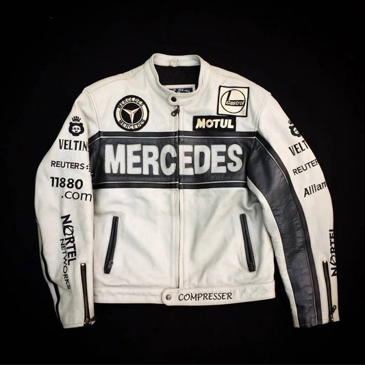 Mercedes Leather Jacket – LUFERS F1 Edition
