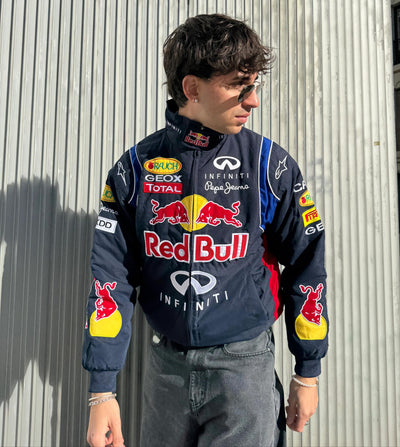 Red Bull Racing Jacket – NAVY BLUE | Embroidered | LUFERS® F1 Edition