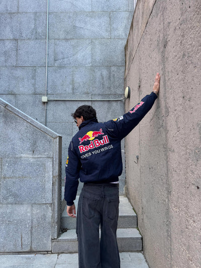 Red Bull Racing Jacket – NAVY BLUE | Embroidered | LUFERS® F1 Edition