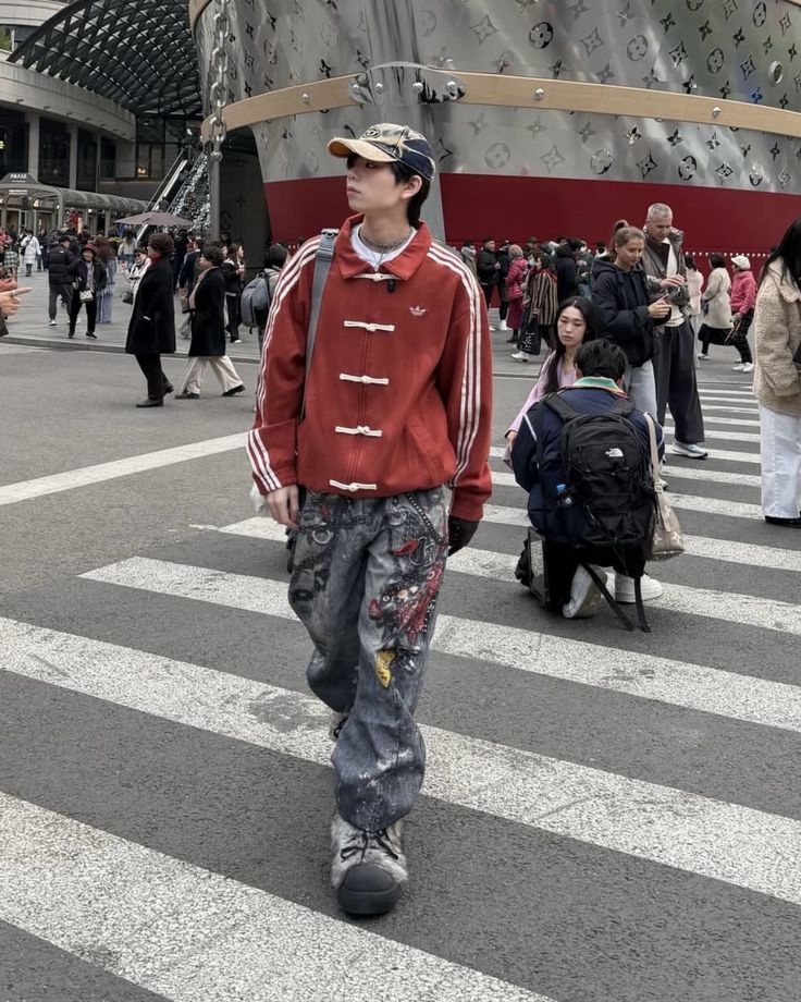 CNY-Inspired Premium Red Suede Streetwear Jacket - LUFERS