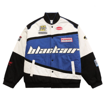 Black Air Classic Vintage Racing Jacket – Iconic Style for Motorsport | LUFERS®  Edition