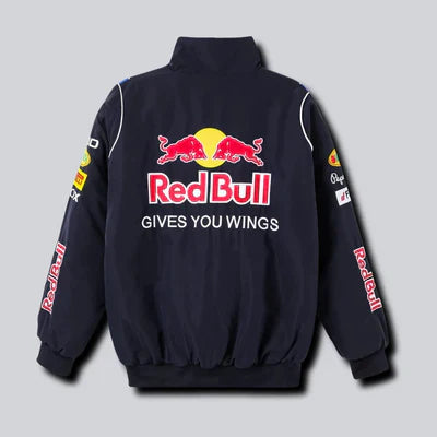 Red Bull Racing Jacket – NAVY BLUE | Embroidered | LUFERS® F1 Edition