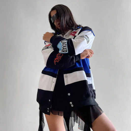 Black Air Classic Vintage Racing Jacket – Iconic Style for Motorsport | LUFERS®  Edition